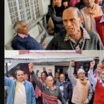 गुस्साए वर्कचार्ज कर्मचारियों ने किया लोनिवि अधीक्षण अभियंता कार्यालय में प्रदर्शन