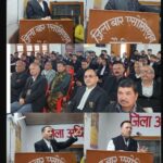 मतदाताओं को रिझाते हुए जिला बार में प्रत्याशियों ने