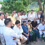 कांग्रेस प्रदेश अध्यक्ष गणेश गोदियाल पहुँचे ज्योली गांव हेमा  पांडे की दुखद मृत्यु पर किया शोक व्यक्त