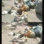 मेट्रोपोल नीचे वाली पार्किंग के पास रोड पर गंदगी से