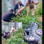 कैंची धाम से दर्शन कर हरियाणा के पर्यटकों वाहन गिरा गहरी खाई में एक की मौत